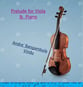 Prelude for Viola & Piano P.O.D cover